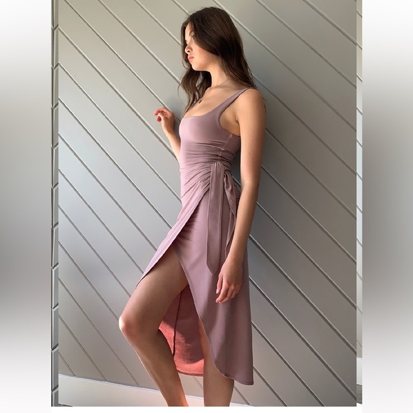 🆕 NWT! Wilfred Free - Saturn Dress - Dusty Mauve - Size Large - Picture 3 of 9